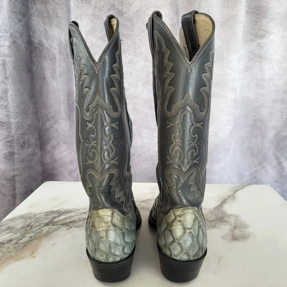 Justin Pre Ban Ant Eater Western Cowboy Boots Men's Size 8.5 D - Picture 8 of 16